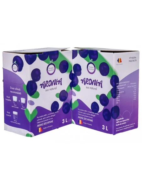 Suc de Aronia 3l Povestea Fructelor - pachet 2 cutii