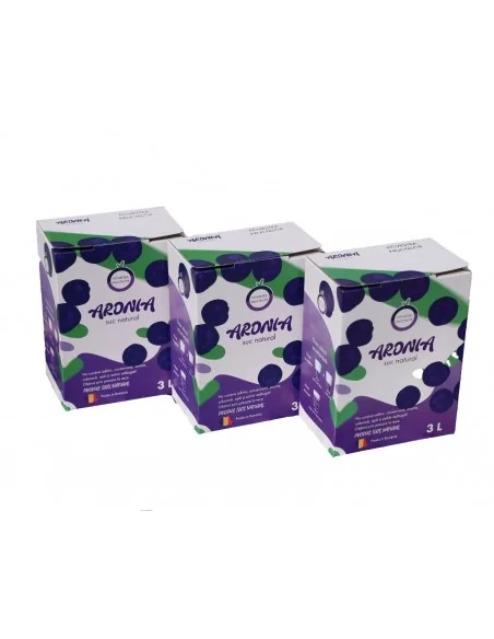 Suc de Aronia 3l Povestea Fructelor - pachet 3 cutii
