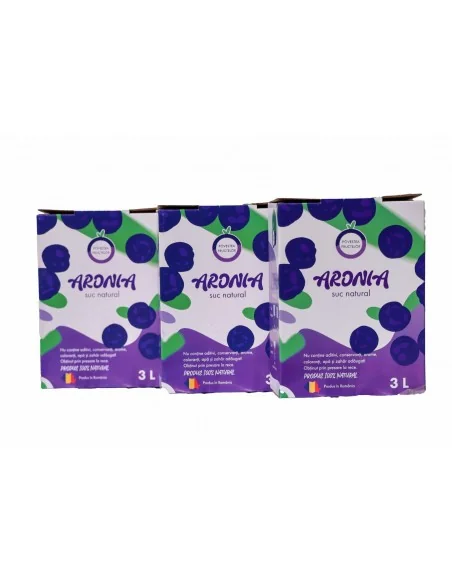 Suc de Aronia 3l Povestea Fructelor - pachet 3 cutii
