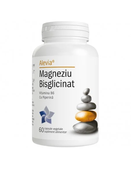 Magneziu Bisglicinat 60 cps Alevia - Plantilia