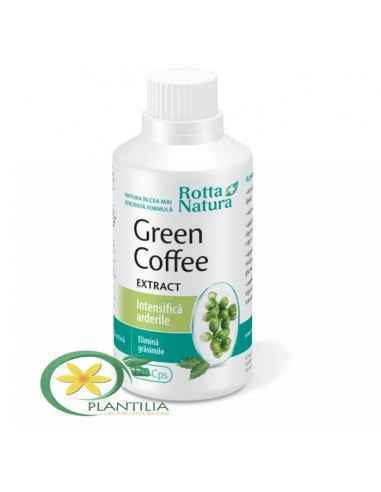 Green Coffee Extract (Cafea Verde) 120 cps Rotta Natura, Terapia Diabetului
