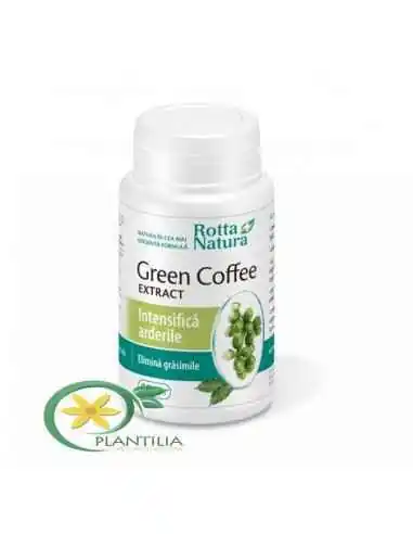 Green Coffee Extract(Cafea Verde) 60 cps Rotta Natura, Terapia Diabetului