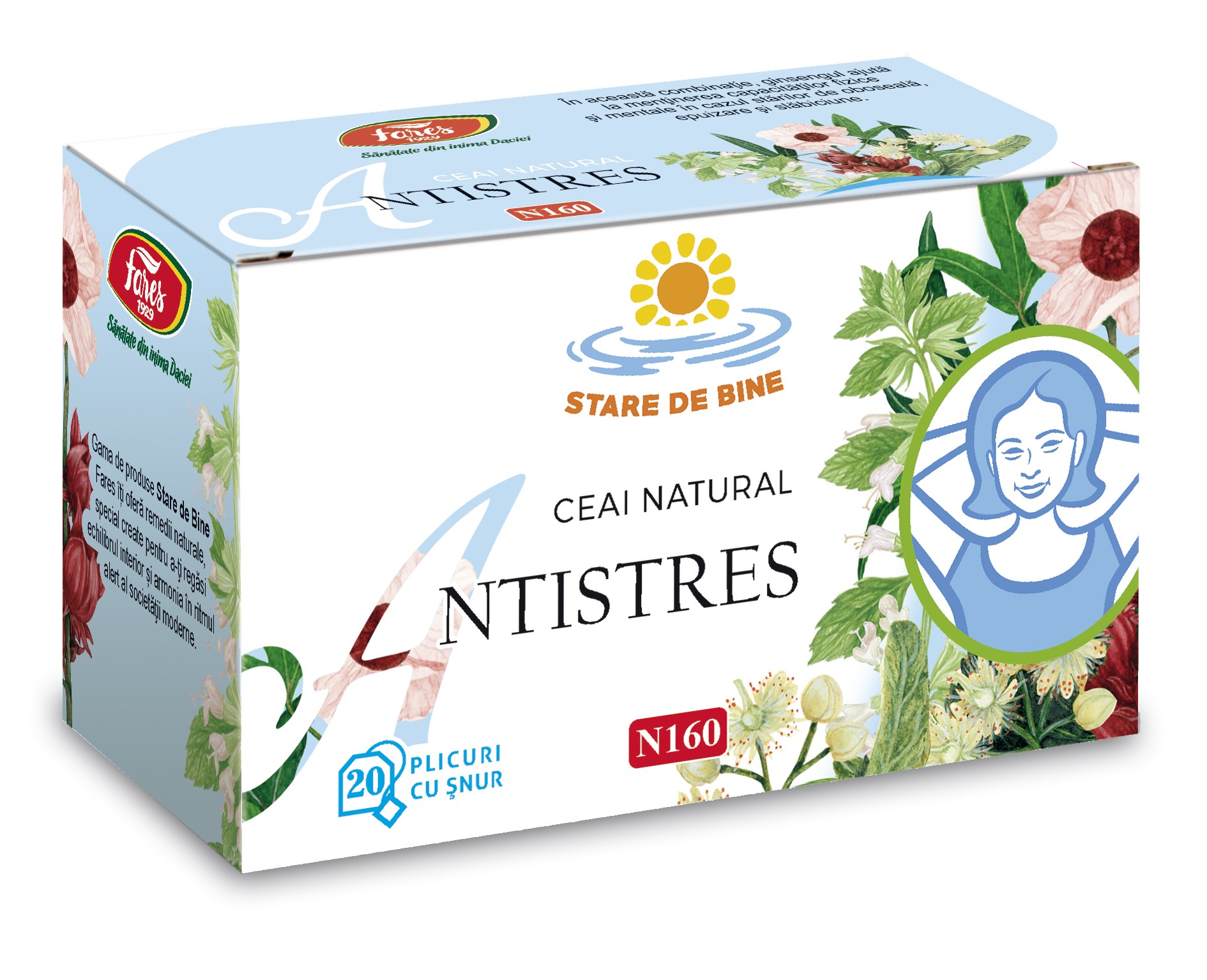 Ceai Antistres 20 plicuri Fares - Plantilia