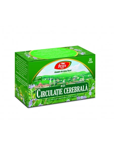 Ceai Circulatie Cerebrala 20 plicuri Fares - Plantilia