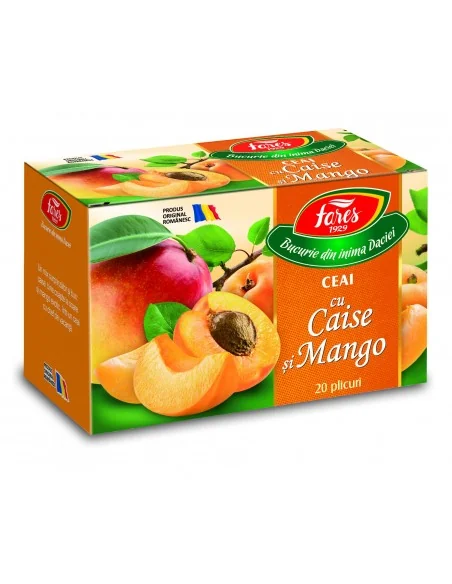 Ceai cu Caise si Mango 20 plicuri Fares