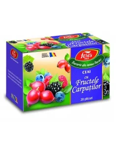 Ceai cu Fructele Carpatilor 20 plicuri Fares - Plantilia