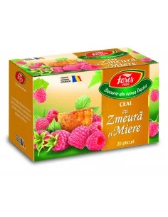 Ceai cu Zmeura si Miere 20 plicuri Fares - Plantilia