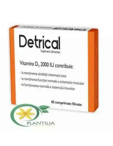 Detrical Vitamina D 2000 IU 60 cpr Zdrovit, VITAMINE SI MINERALE