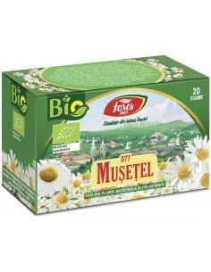 Ceai Musetel Bio 20 plicuri Fares