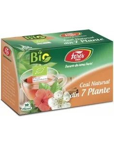 Ceai Natural din 7 Plante Bio 20 plicuri Fares
