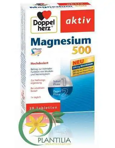 Magneziu 500 mg 30 cpr Doppel Herz, VITAMINE SI MINERALE