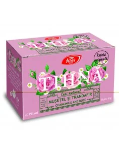 Ceai Tihna Musetel si Trandafir 20 plicuri Fares