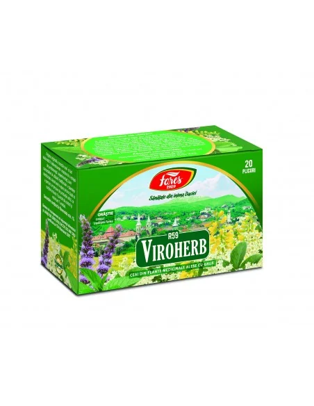Ceai Viroherb 20 plicuri Fares