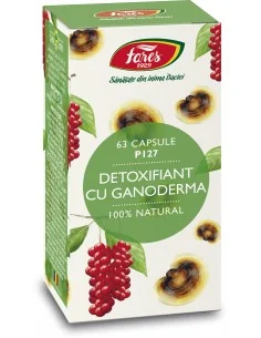 Detoxifiant cu ganoderma 63 cps Fares