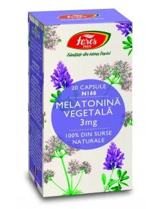 Melatonină vegetală 20 cps Fares