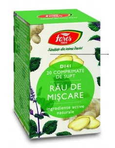 Rau de miscare, D141, 20 comprimate de supt Fares - Plantilia