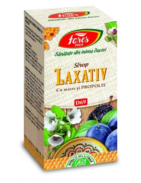 Sirop Laxativ cu Miere si Propolis D69 100 ml Fares - Plantilia