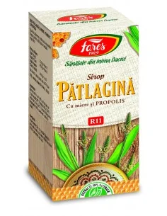 Sirop Patlagina cu Miere si Propolis 100 ml Fares