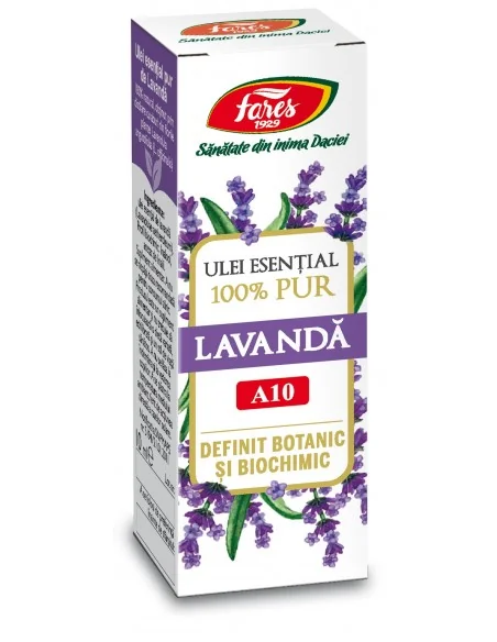 Ulei Esential de Lavanda A10 10ml Fares - Plantilia