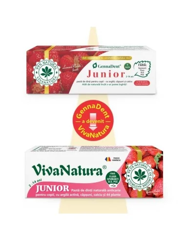 Pasta dinti GennaDent  Junior Capsuni  50ml...