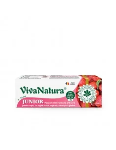 Pasta dinti GennaDent  Junior Capsuni  50ml Viva Natura