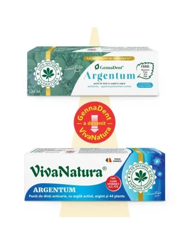 Pasta dinti GennaDent Argentum 50ml Viva Natura