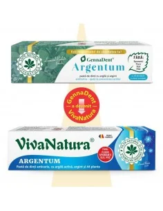 Pasta dinti GennaDent Argentum 80ml Viva Natura 2