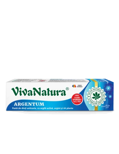 Pasta dinti GennaDent Argentum 80ml Viva Natura