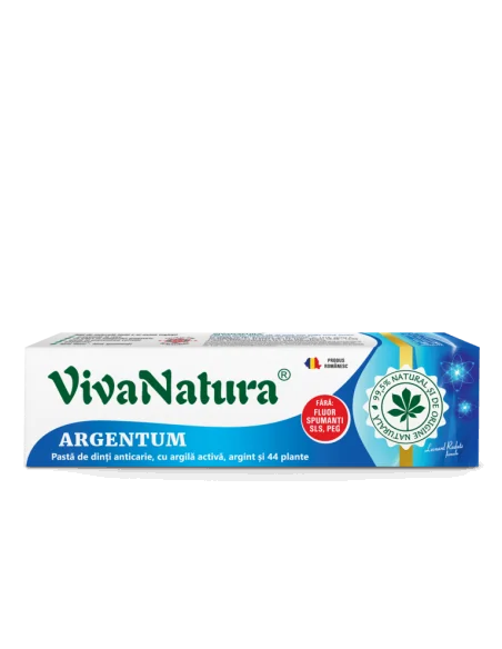 Pasta dinti GennaDent Argentum 80ml Viva Natura