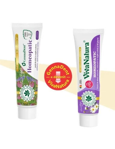 Pasta dinti GennaDent Homeopatic  150ml Viva...