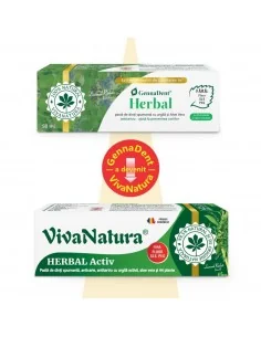 Pasta dinti spumanta GennaDent Herbal 50ml Viva Natura 2