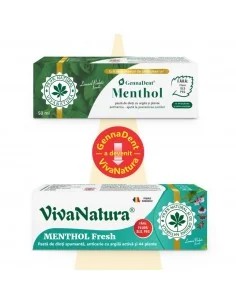 Pasta dinti GennaDent Menthol 50ml Viva Natura 2