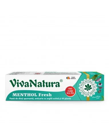 Pasta dinti GennaDent Menthol 80ml Viva Natura