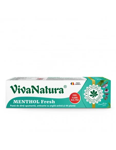 Pasta dinti GennaDent Menthol 80ml Viva Natura