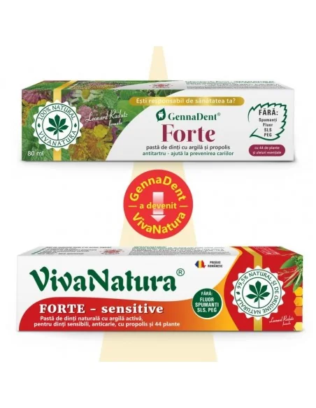 Pasta dinti GennaDent Forte 80ml  Viva Natura