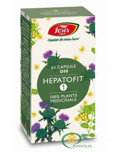Hepatofit 1 63 cps Fares, REMEDII NATURISTE
