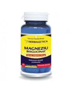 Magneziu bisglicinat 30 Capsule Herbagetica