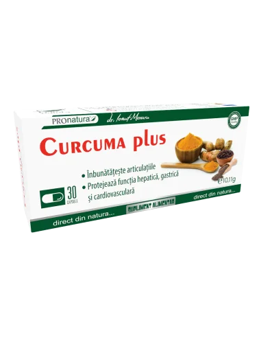 Curcuma Plus 30 capsule Pro Natura