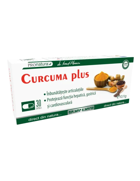 Curcuma Plus 30 capsule Pro Natura