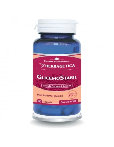 Glicemostabil 60 capsule Herbagetica - Plantilia