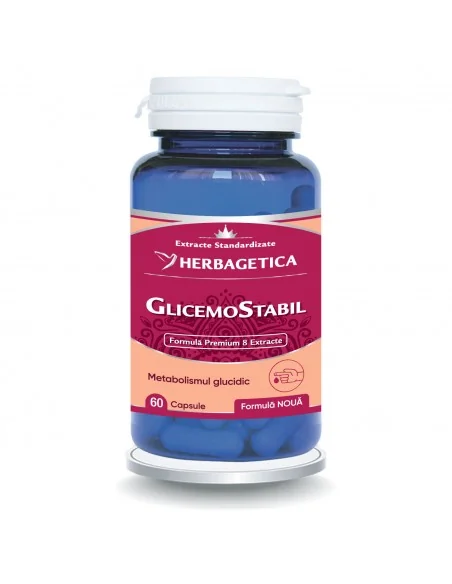 Glicemostabil 60 capsule Herbagetica - Plantilia