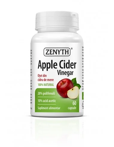 Apple Cider Vinegar 60 cps - Otet din cidru de mere Zenyth