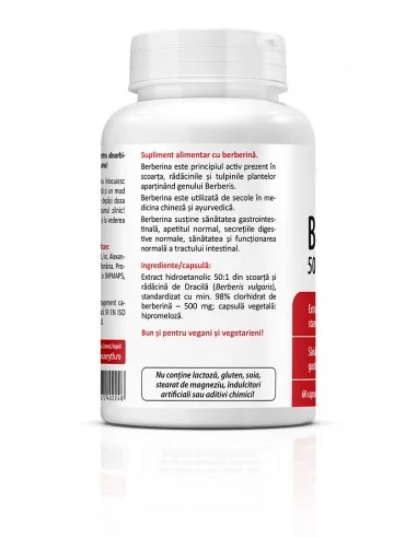 Berberina 500mg 60 cps Zenyth - Plantilia