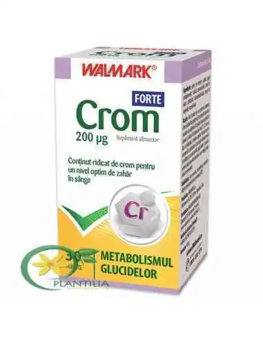 Crom Forte 30 tablete Walmark, VITAMINE SI MINERALE