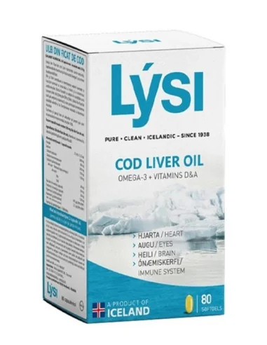 Cod Liver Oil  80 cps  Lysi
