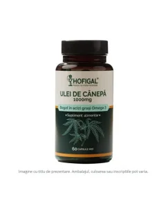 ULEI DE CANEPA 1000 MG 60 CPS MOI - Hofigal - Plantilia