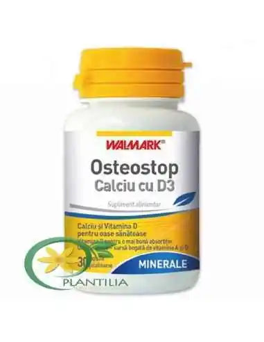 Osteostop Calciu cu D3 30 cps Walmark, REMEDII NATURISTE