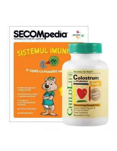 Colostrum cu Probiotice 50g pudra (gust de portocale/ananas) Secom, Terapia Diabetului