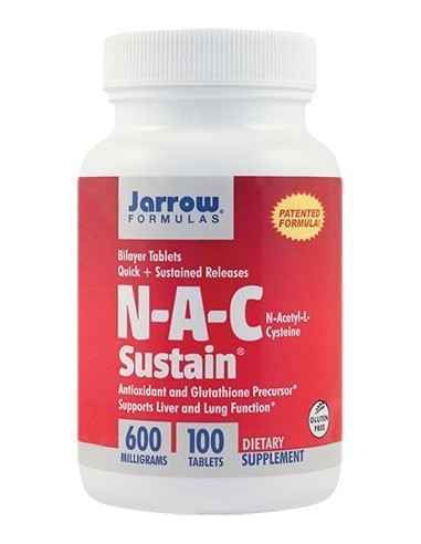 N-A-C Sustain 600mg 100 tablete Jarrow Formulas, Stres