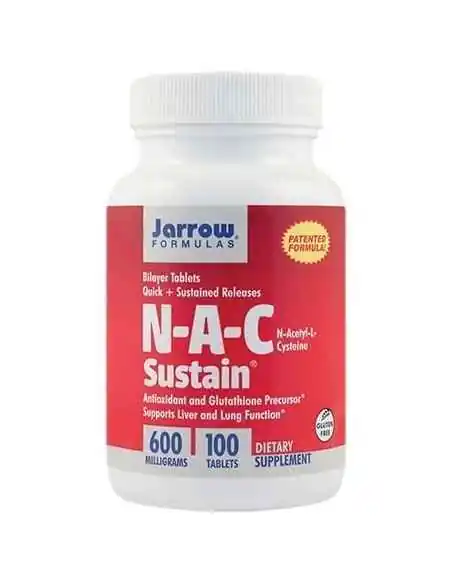 N-A-C Sustain 600mg 100 tablete Jarrow Formulas, Stres